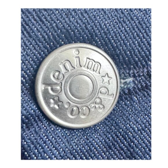 d&co Denim & Country Denim Dark Wash Straight Cut Cropped Jeans Women's 10 NEW - Picture 5 of 5